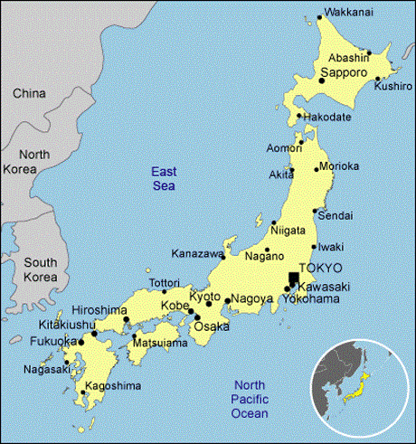 Vị trí địa lý Nhật Bản
