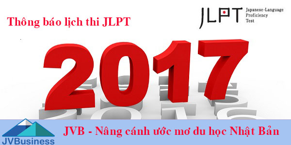 lịch thi JLPT năm 2017