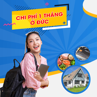 chi phí sinh hoạt 1 tháng ở Đức là bao nhiêu