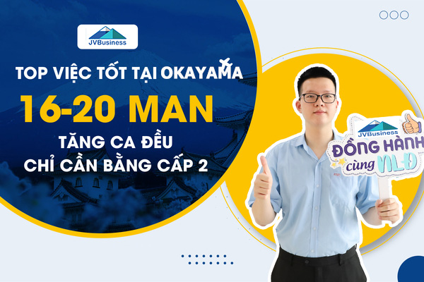 đơn hàng đi Nhật lương cao tại Okayama