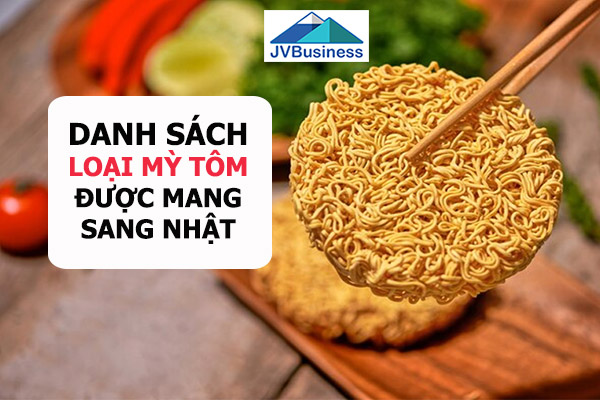  các loại mỳ tôm được mang sang Nhật Bản